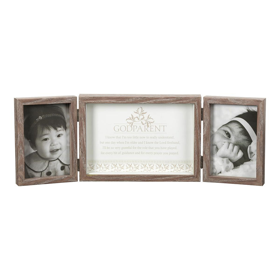 Triple Photo Frame Godparent by Dicksons