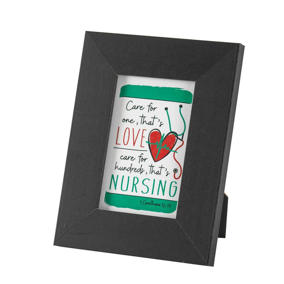 Phot Frm Tabletop Nurse Care 1COR.16:14 Ps V by Dicksons