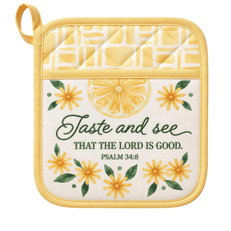 Potholder Taste And See Psalm 34:8 by Dicksons
