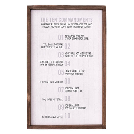 10 Commandments Wall Plaque - Exodus 20:2 by Christian Art Gifts