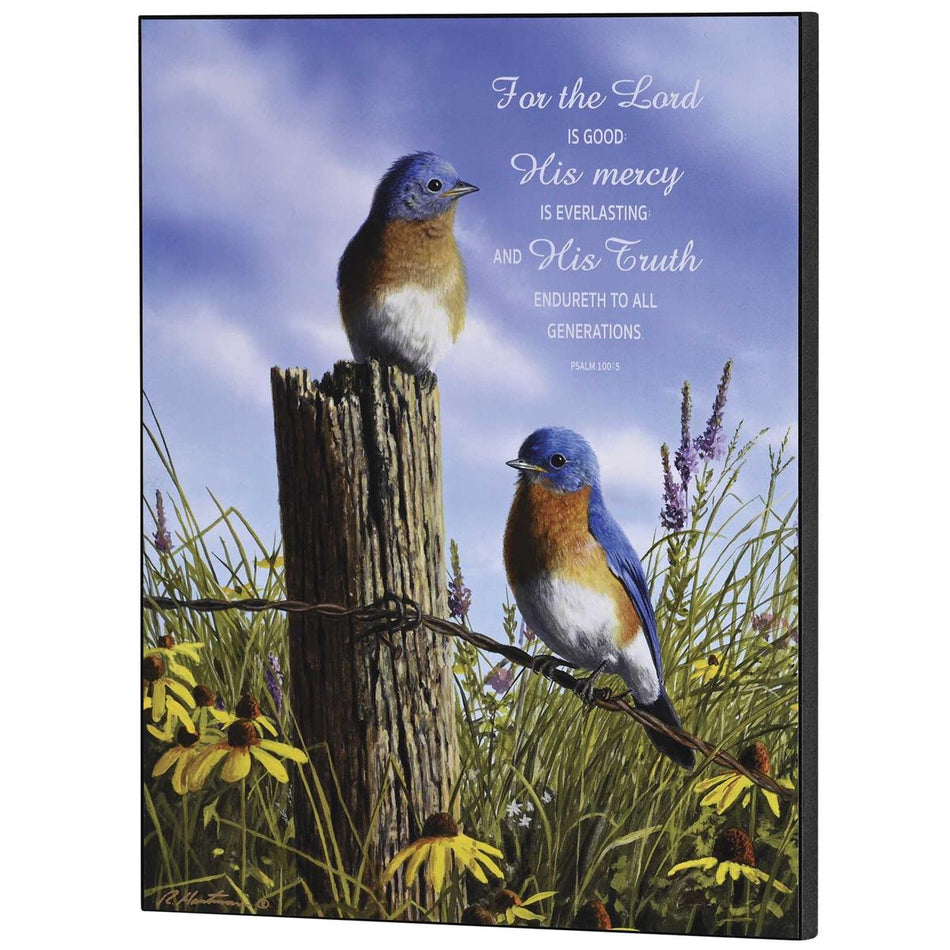 For The Lord Is Good Psalm 100:5 MDF Decorative Wall Plaque 14 x 11 Inch by Dicksons
