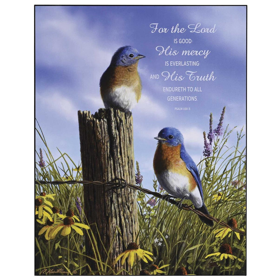 For The Lord Is Good Psalm 100:5 MDF Decorative Wall Plaque 14 x 11 Inch by Dicksons, product view 2