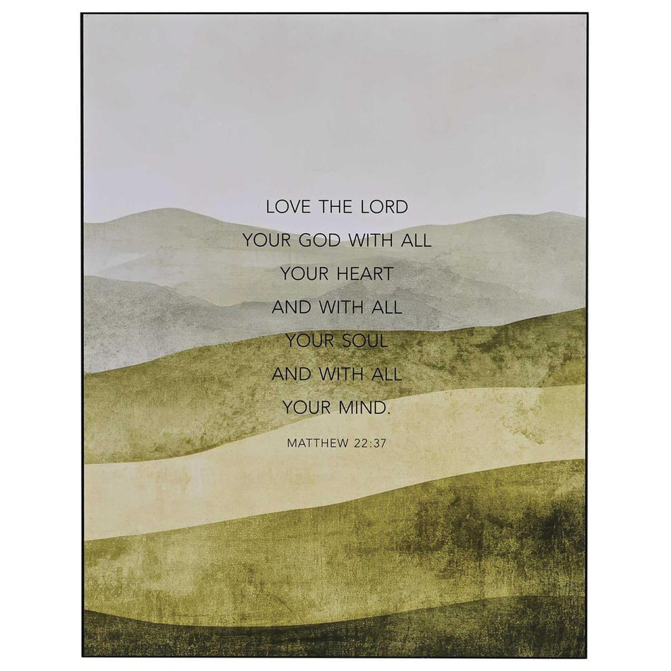 Wall Plaque Love The Lord Your God (PLK1114-453) by Dicksons, product view 2