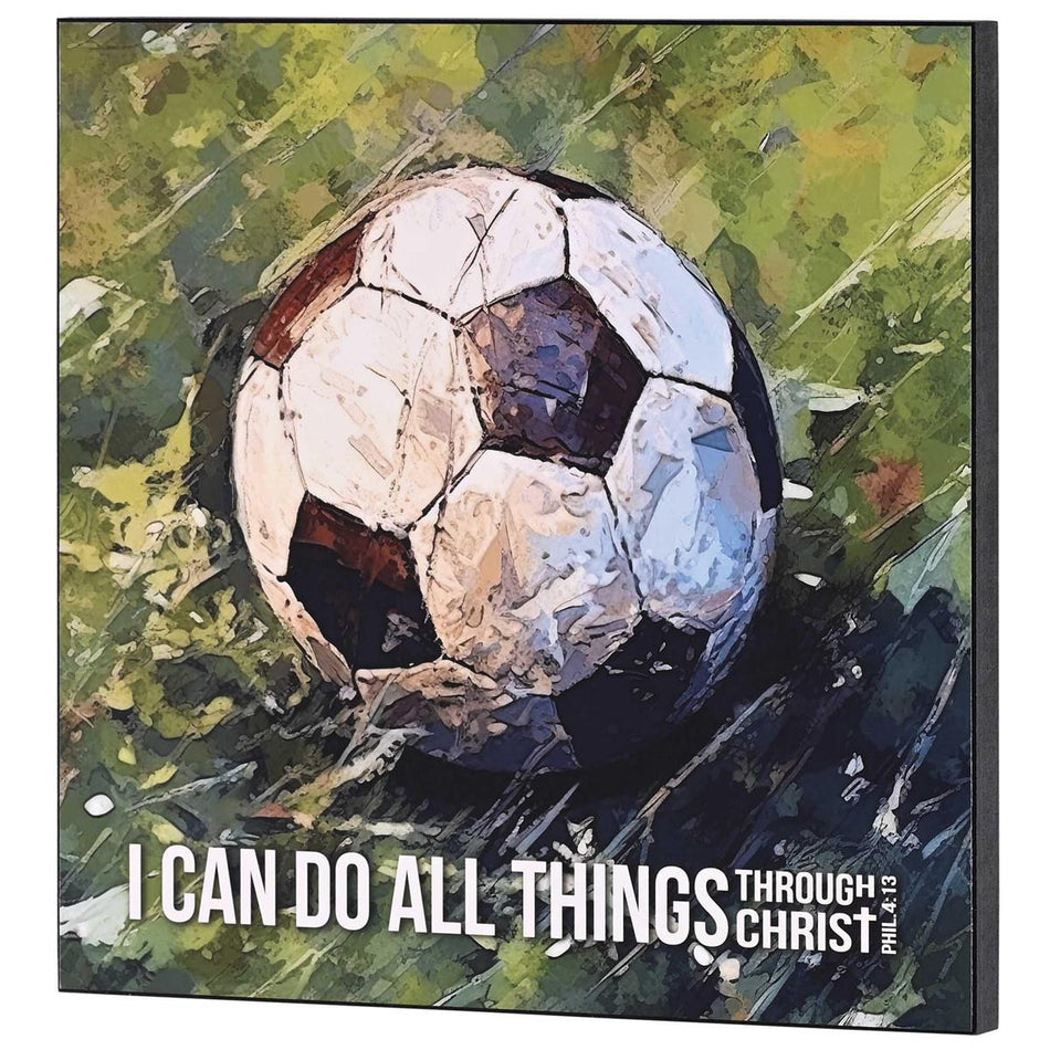 Soccer Ball, I Can Do All Things Phil. 4:13 by Dicksons