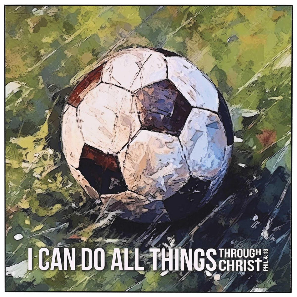 Soccer Ball, I Can Do All Things Phil. 4:13 by Dicksons, product view 2