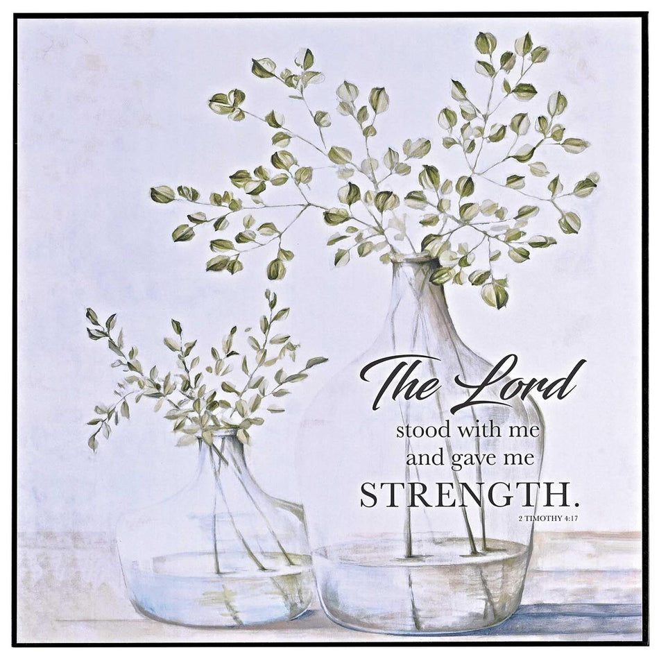 Lord Stood And Gave Strength - 2 Timothy 4:17-12 Inch MDF Wood Block Sign by Dicksons, product view 2