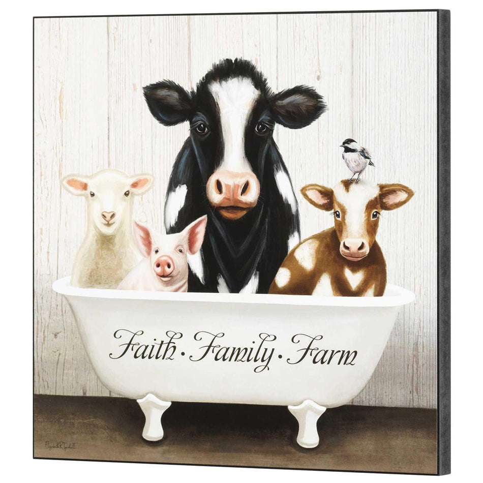 Wall Plaque Faith Family Farm by Dicksons