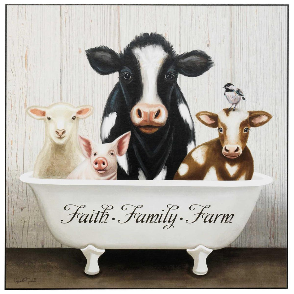 Wall Plaque Faith Family Farm by Dicksons, product view 2