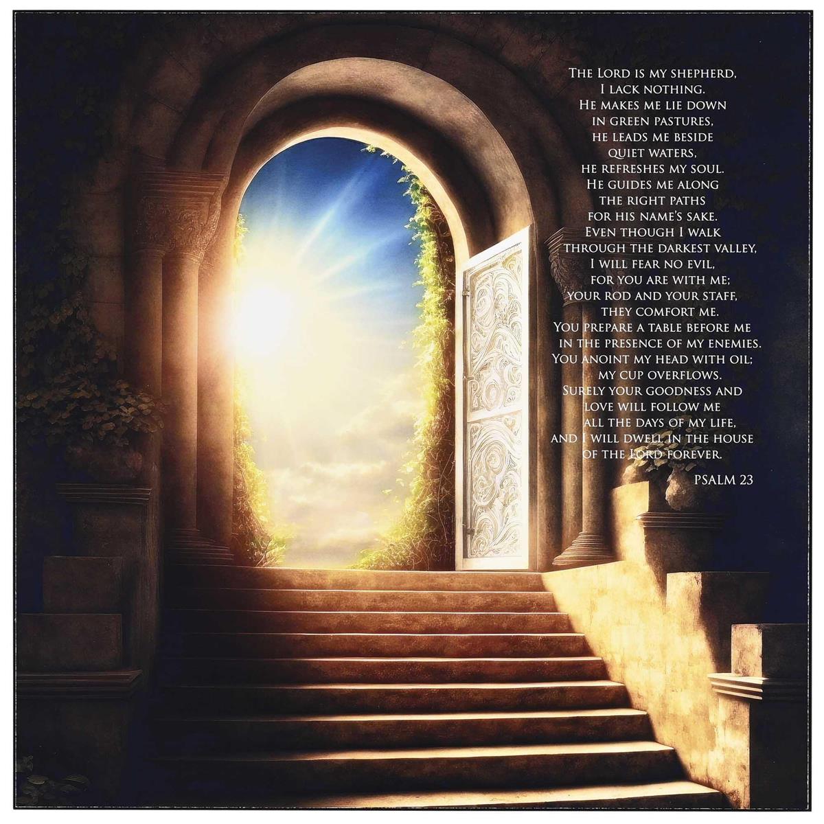 Wall Plaque Lord Is My Shepherd 12x12 by Dicksons, product view 2