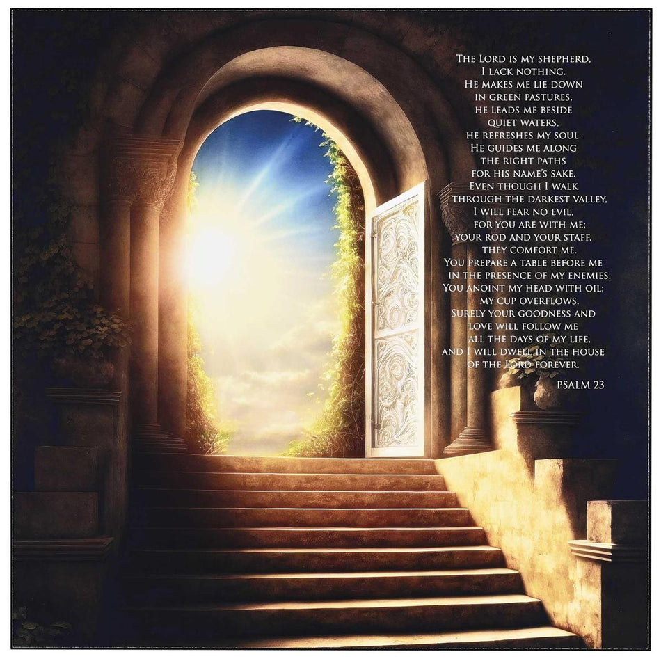 Wall Plaque Lord Is My Shepherd 12x12 by Dicksons, product view 2