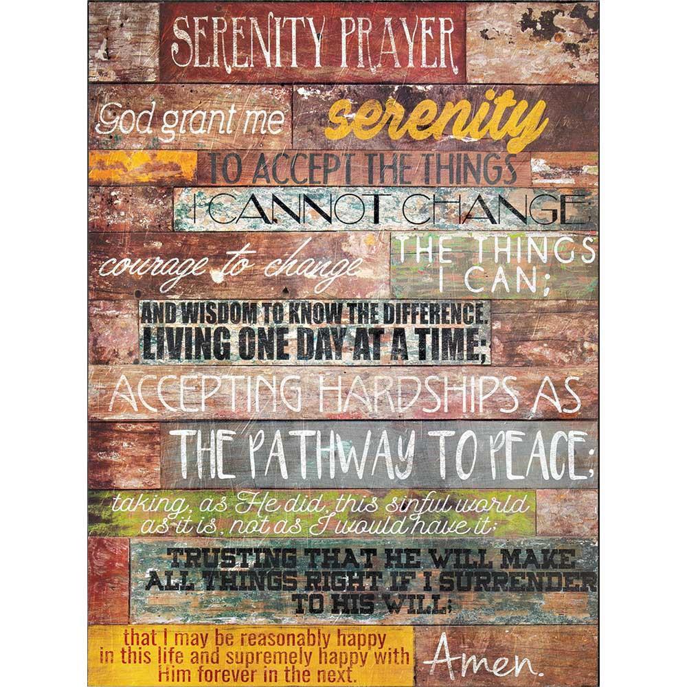 Plaque Wall Serenity Prayer MDF 12X16 by Dicksons