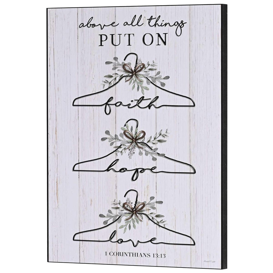 Wall Plaque Faith Hope Love by Dicksons
