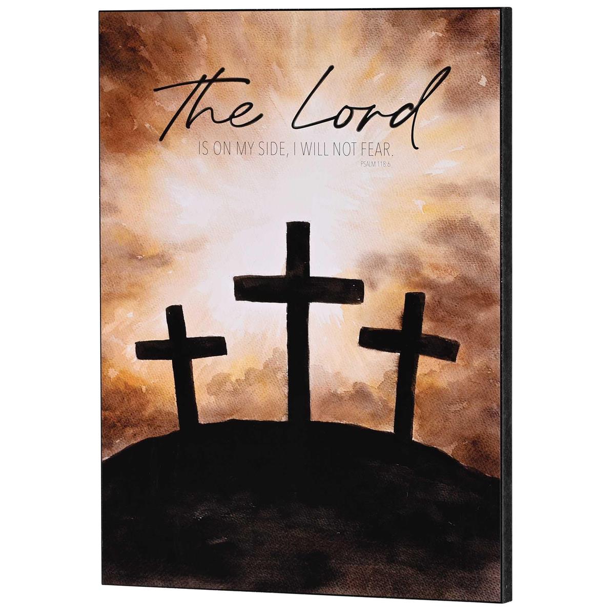 Wall Plaque The Lord On My Side No Fear by Dicksons