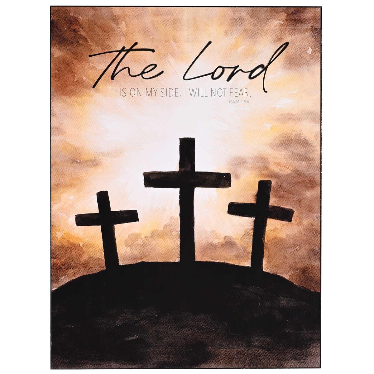 Wall Plaque The Lord On My Side No Fear by Dicksons, product view 2