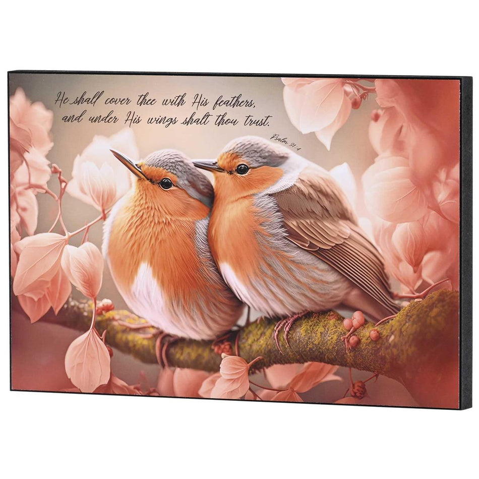 Wall Plaque He Shall Cover Thee by Dicksons