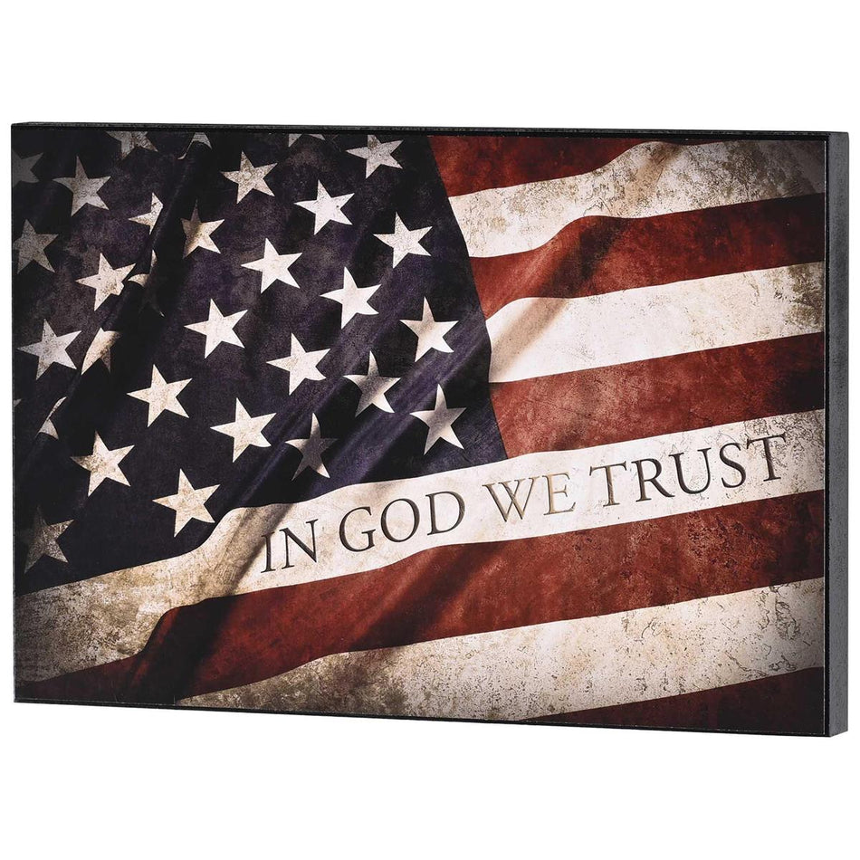 Wall Plaque In God We Trust 12x8 by Dicksons