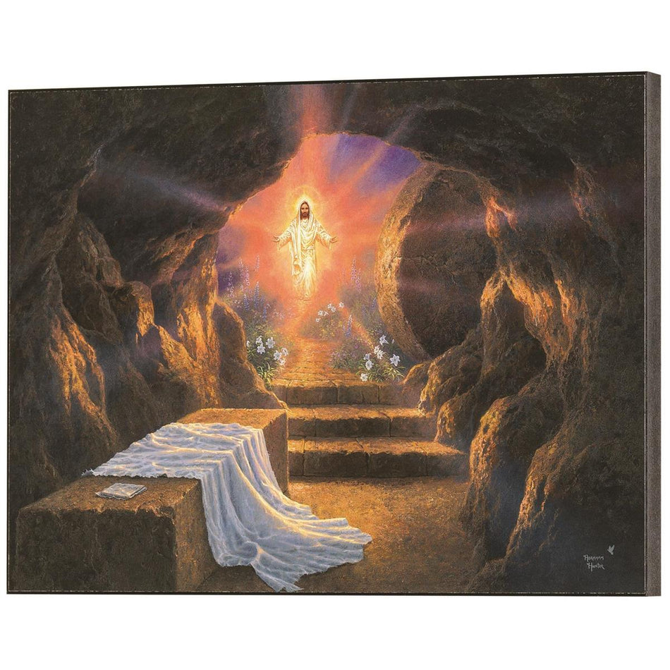 Jesus At The Tomb Wall Natural Brown 12 x 9 MDF Wall Art Sign Plaque by Dicksons