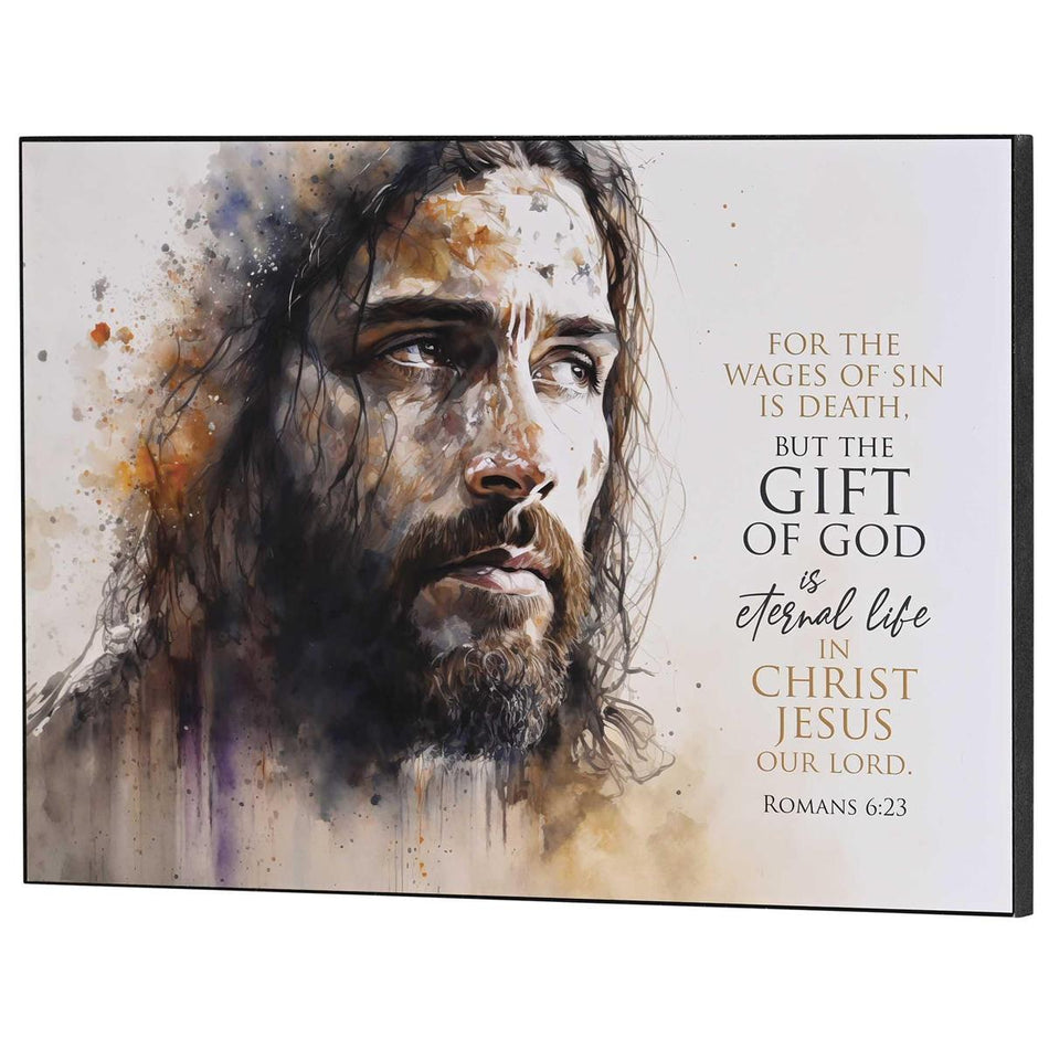 Wages Of Sin Is Death Romans 6:23 Black and Brown MDF Decorative Wall Plaque 14 by Dicksons