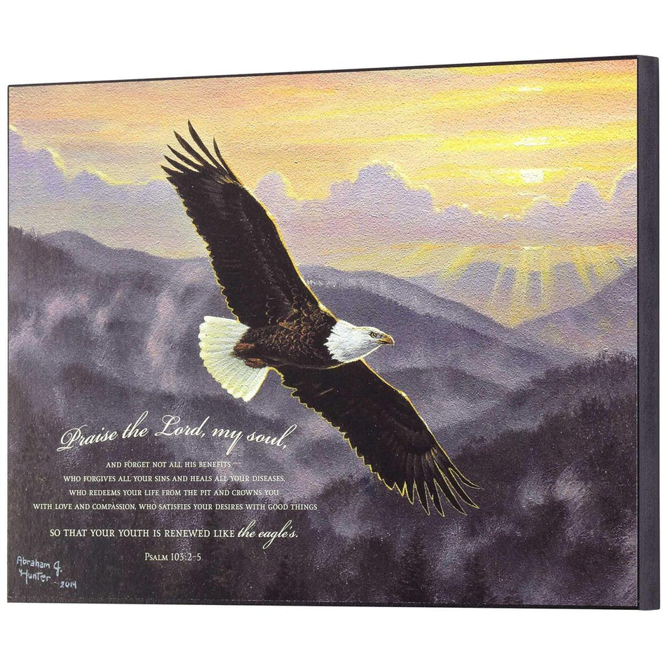 Wall Plaque Bald Eagle Psalm 103:2-5 by Dicksons