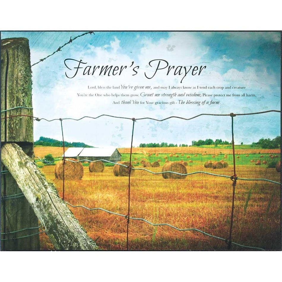 Farmer's Prayer Wall Plaque by Dicksons