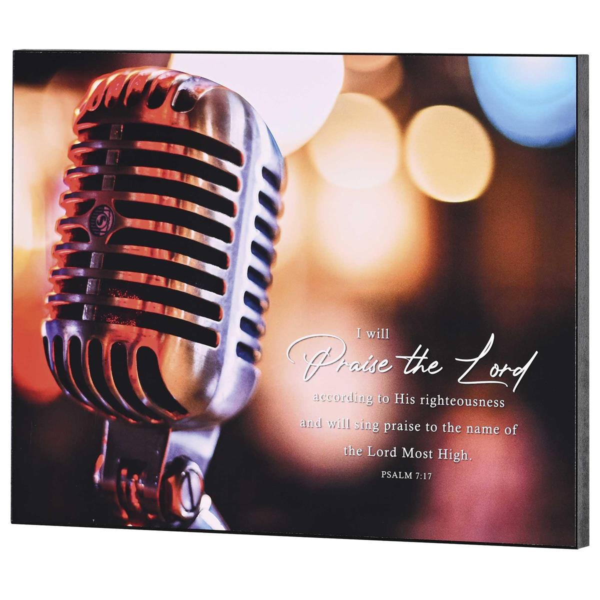 Wall Plaque I Will Praise The Lord 14x11 by Dicksons