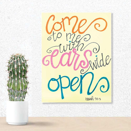 Plaque WALL EARS WIDE OPEN IS55:3 MDF 14x18 by Dicksons, product view 3