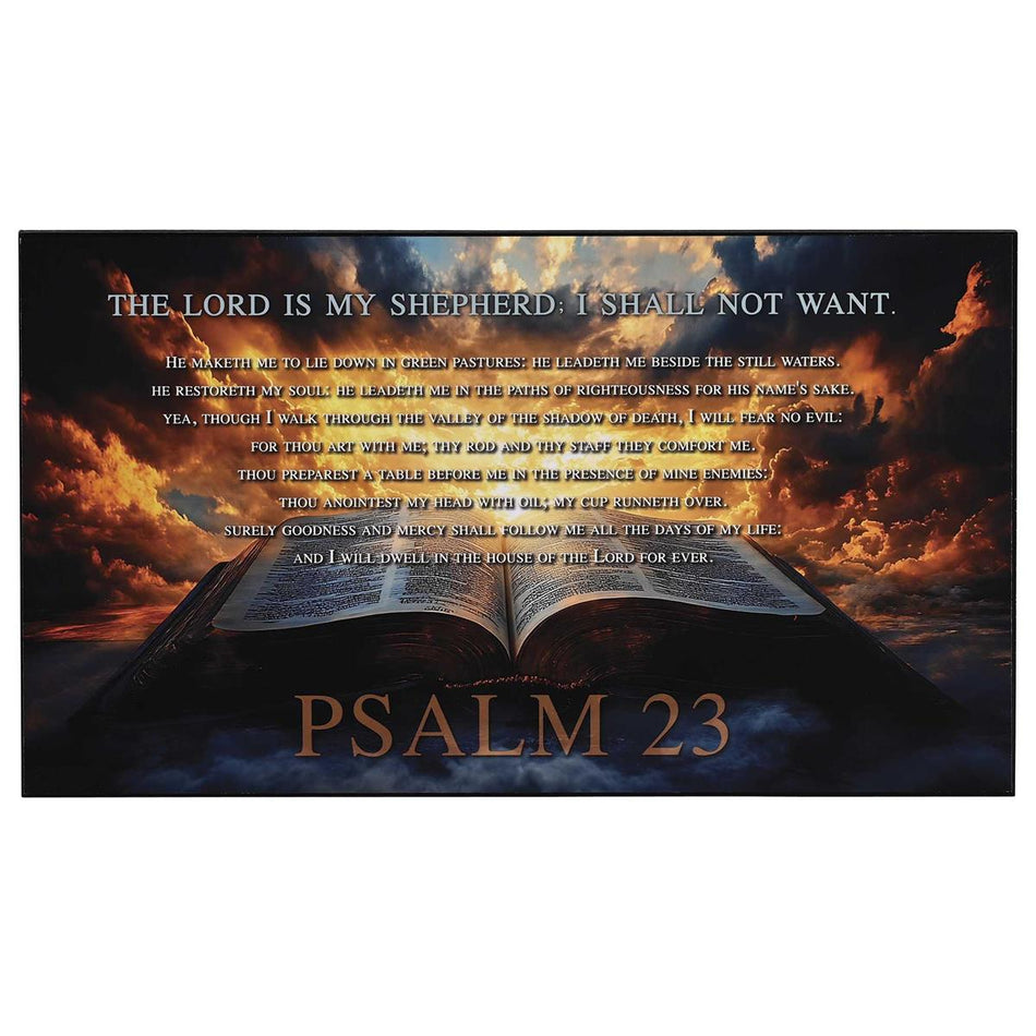 Wall Plaque Lord Is My Shepherd 14x8 by Dicksons, product view 2