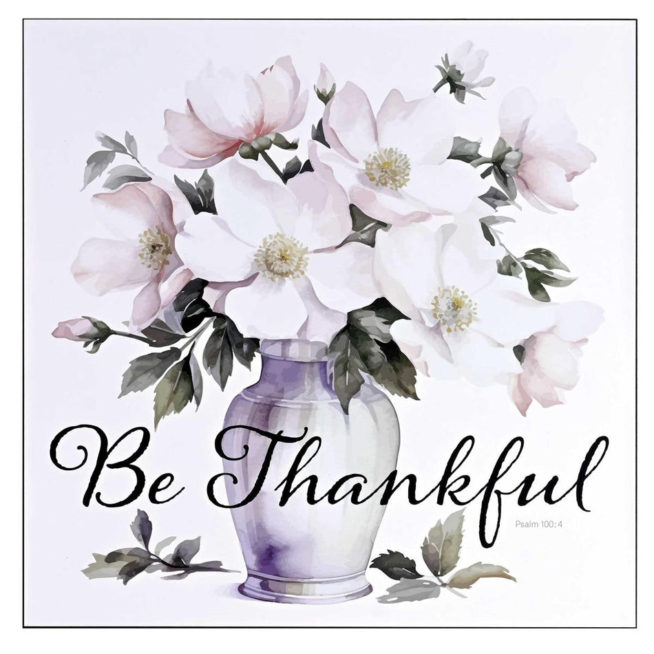 Wall Plaque Be Thankful Psalm 100:4 by Dicksons, product view 2