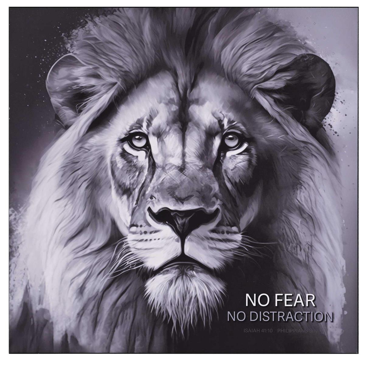 Wall Plaque No Fear No Distraction 15x15 by Dicksons, product view 2