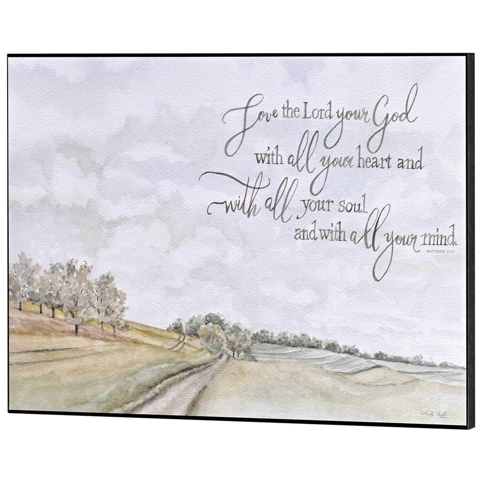 Wall Plaque Love God With Whole Heart by Dicksons
