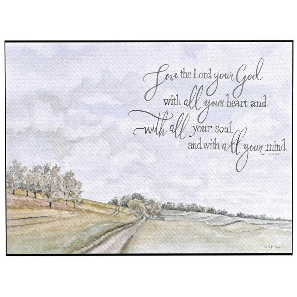 Wall Plaque Love God With Whole Heart by Dicksons, product view 2