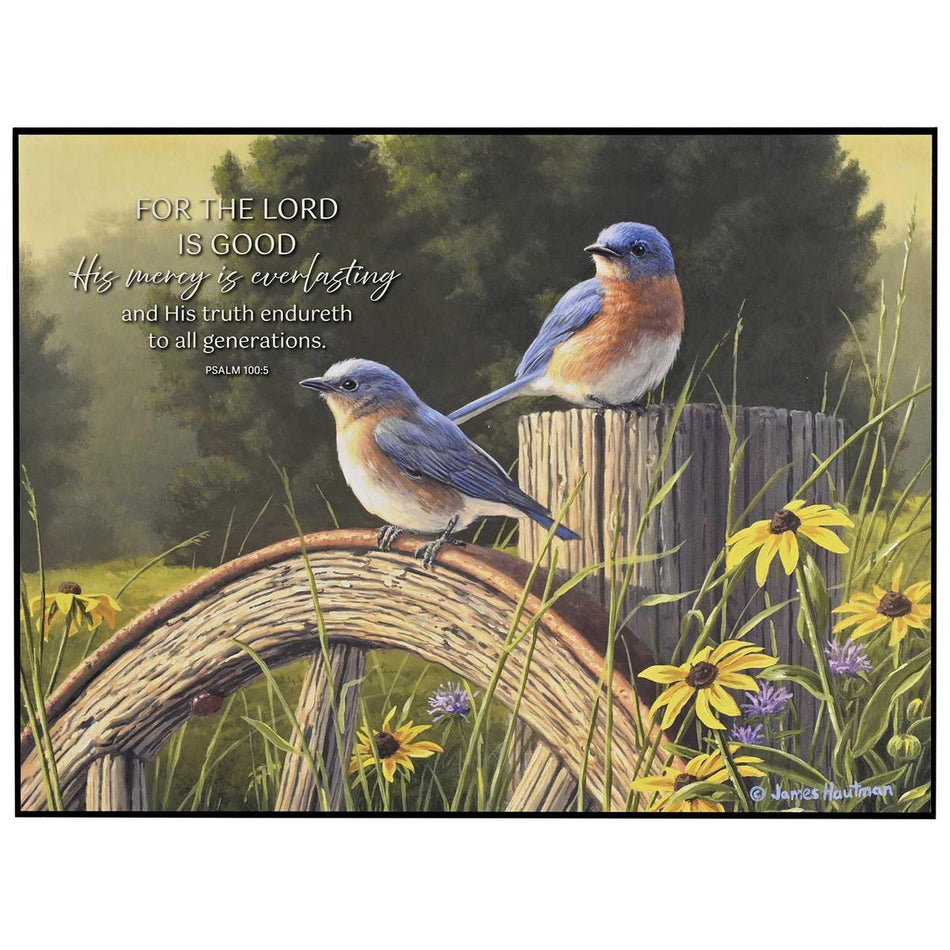 For The Lord Is Good Mercy Everlasting Psalm 100:5 MDF Decorative Wall Plaque by Dicksons, product view 2
