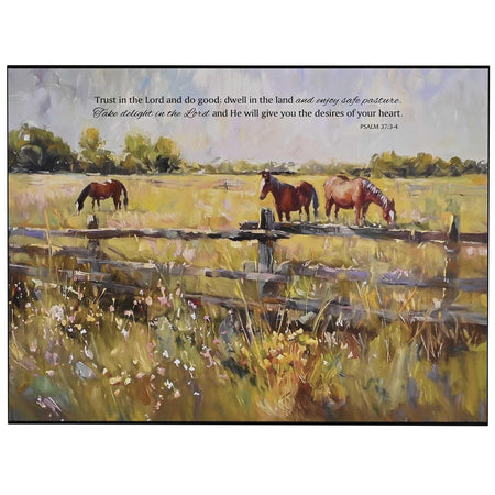 Wall Plaque Horses Trust In The Lord by Dicksons, product view 2