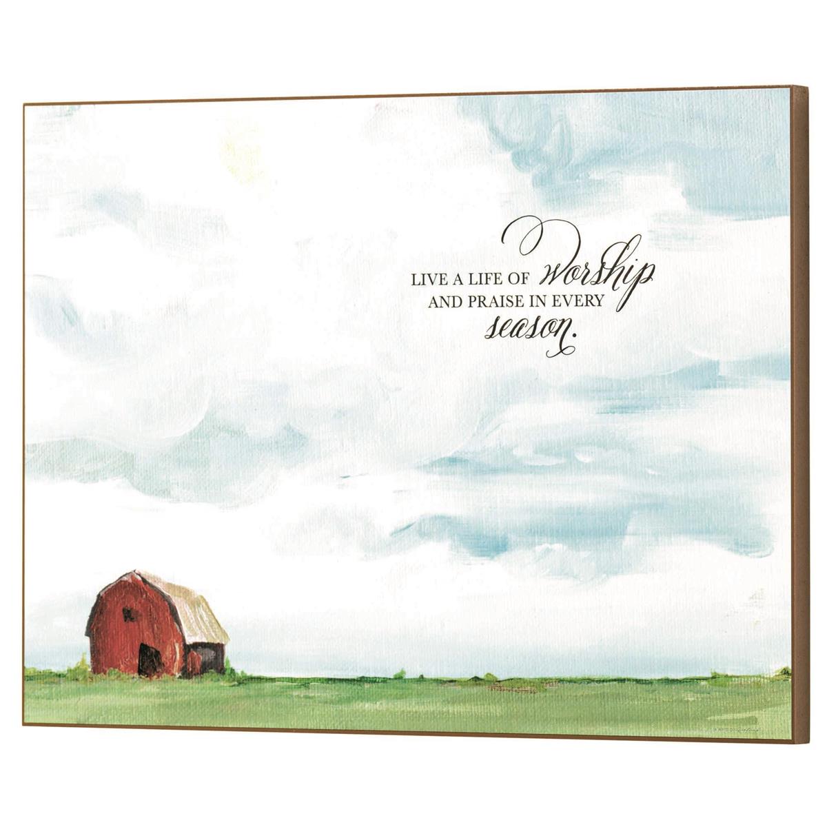 Wall Plaque Live A Life Of Worship by Dicksons