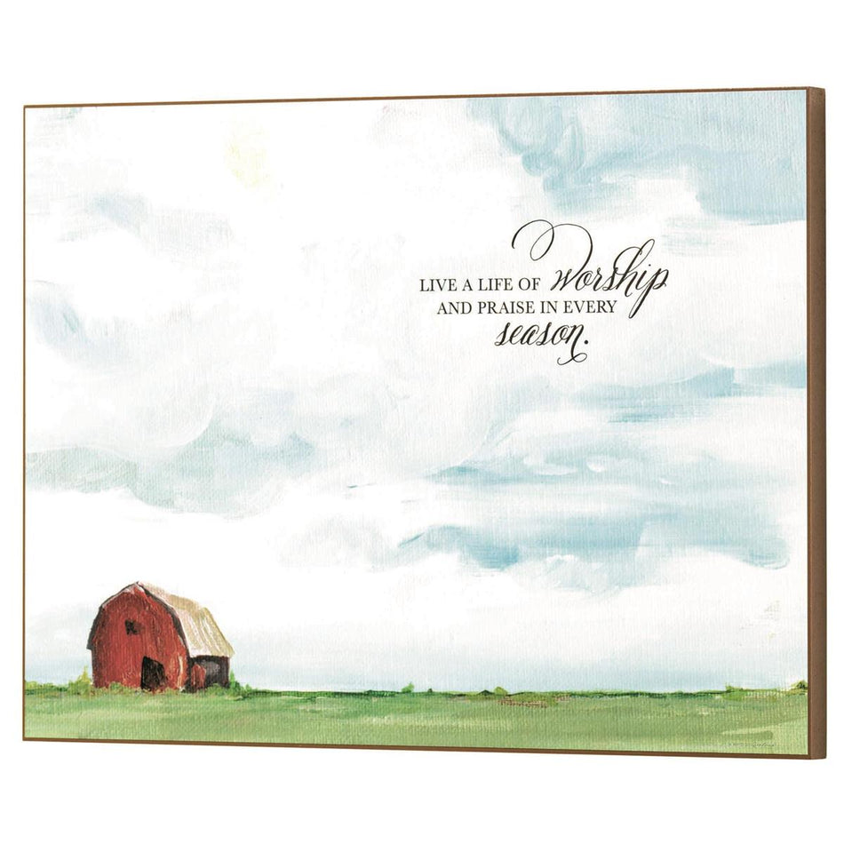 Wall Plaque Live A Life Of Worship by Dicksons