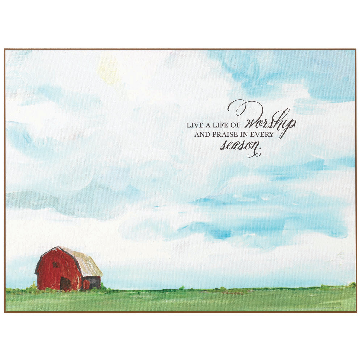 Wall Plaque Live A Life Of Worship by Dicksons, product view 2
