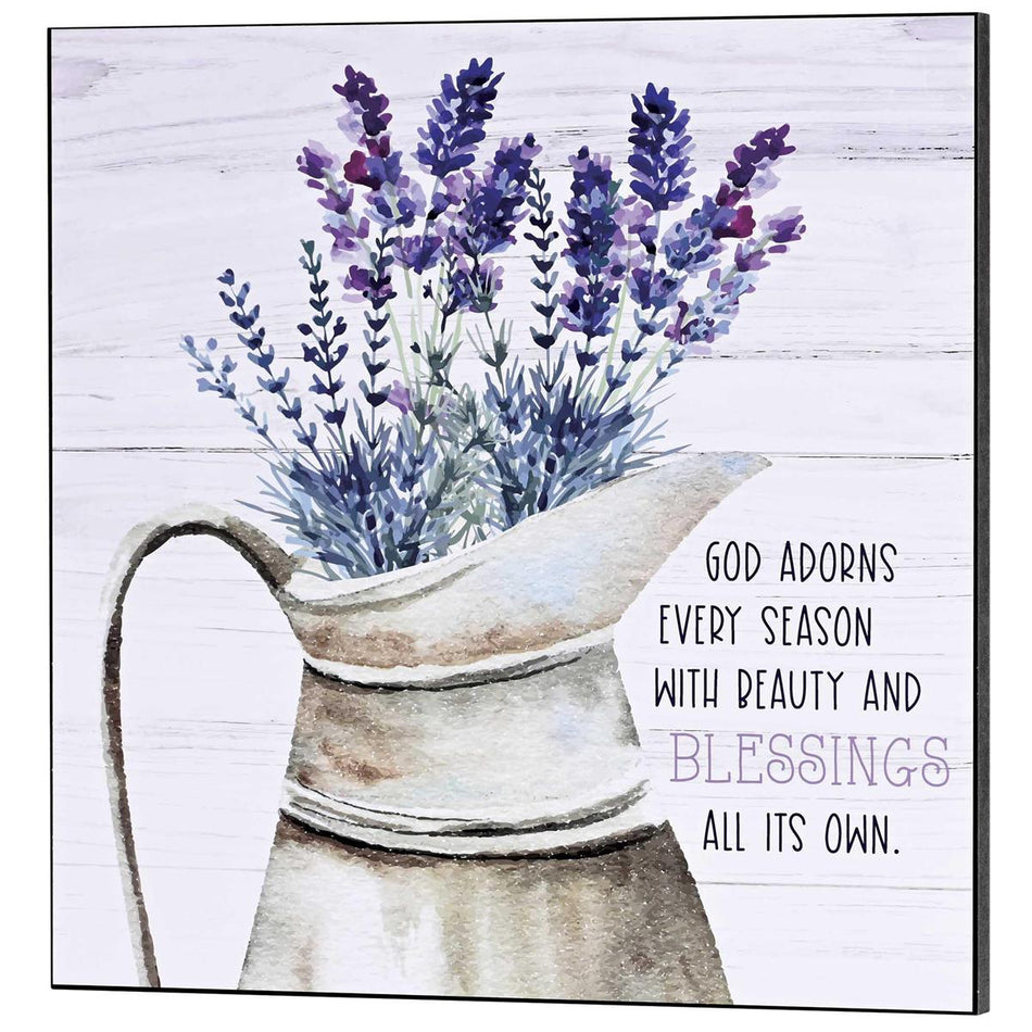 Wall Plaque Fresh Lavender God Adorns by Dicksons