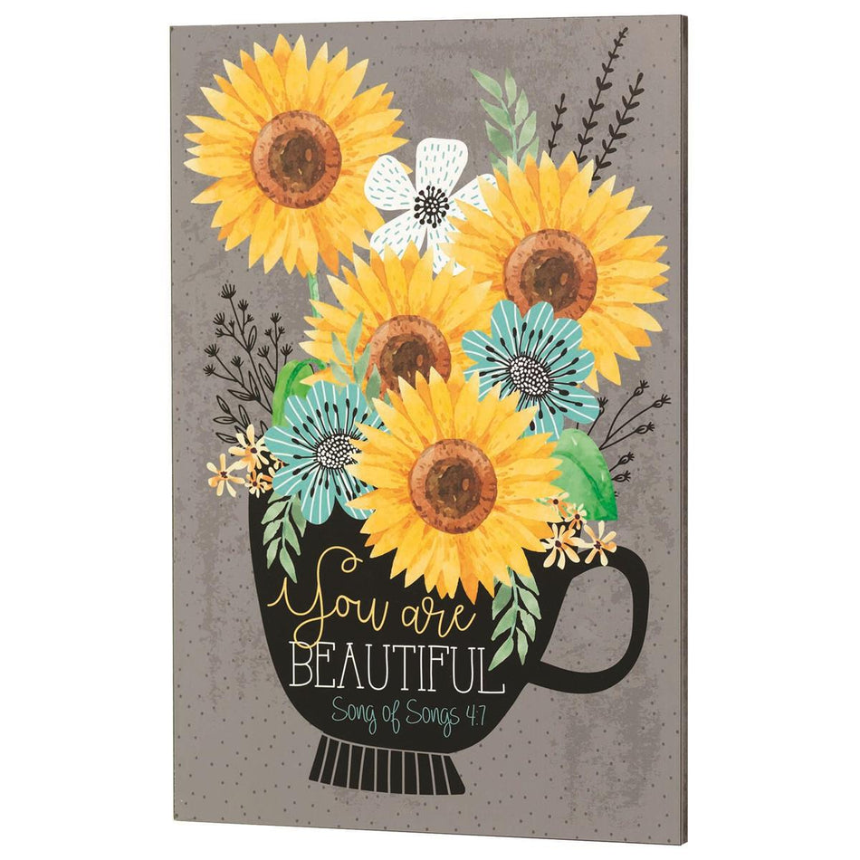 Wall Décor Harvest Sunflower Song 4:7 by Dicksons