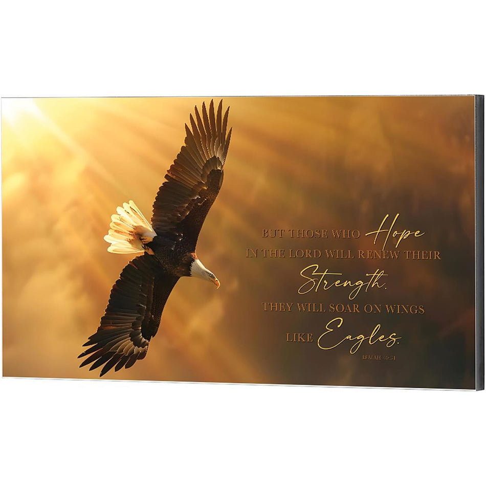 Wall Plaque Flight Eagle Those Who Hope by Dicksons