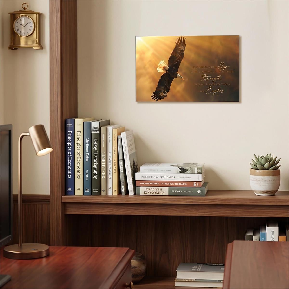 Wall Plaque Flight Eagle Those Who Hope by Dicksons, product view 3