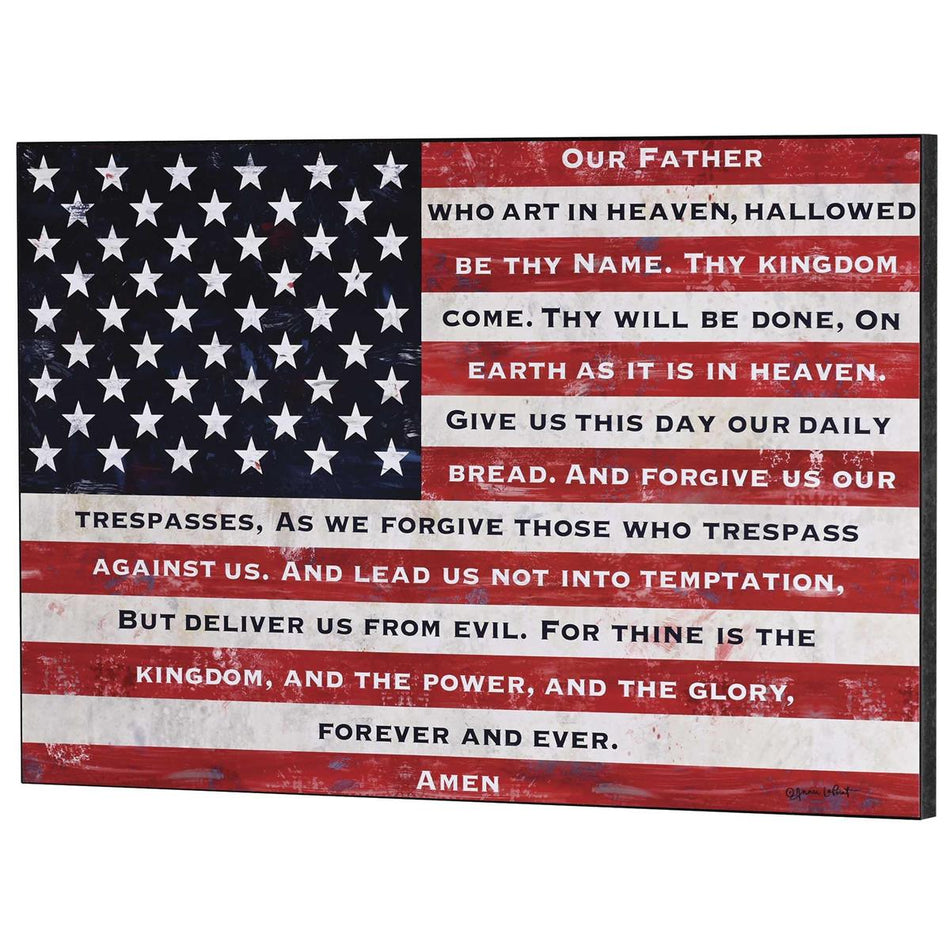Wall Plaque Lords Prayer Flag by Dicksons