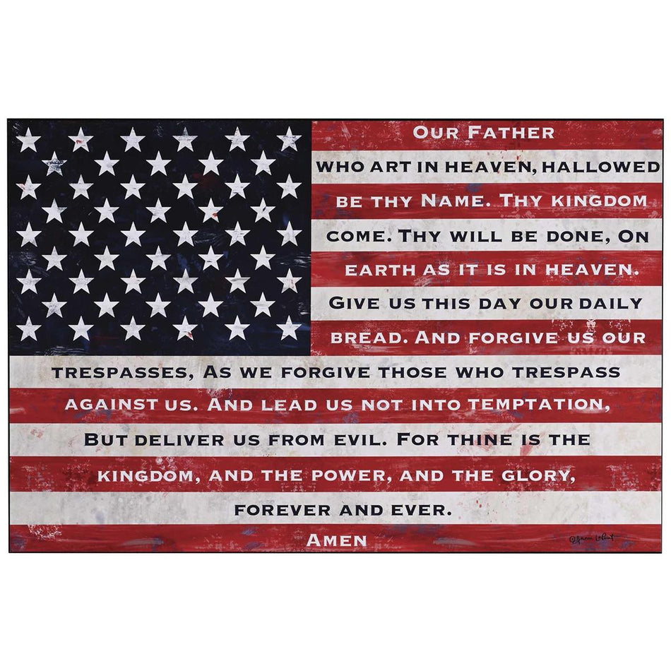 Wall Plaque Lords Prayer Flag by Dicksons, product view 2