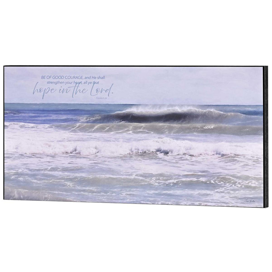 Wall Plaque Ocean Wave Good Courage by Dicksons
