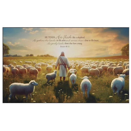 Wall Plaque Jesus & His Sheep Isa. 40:11 by Dicksons, product view 2