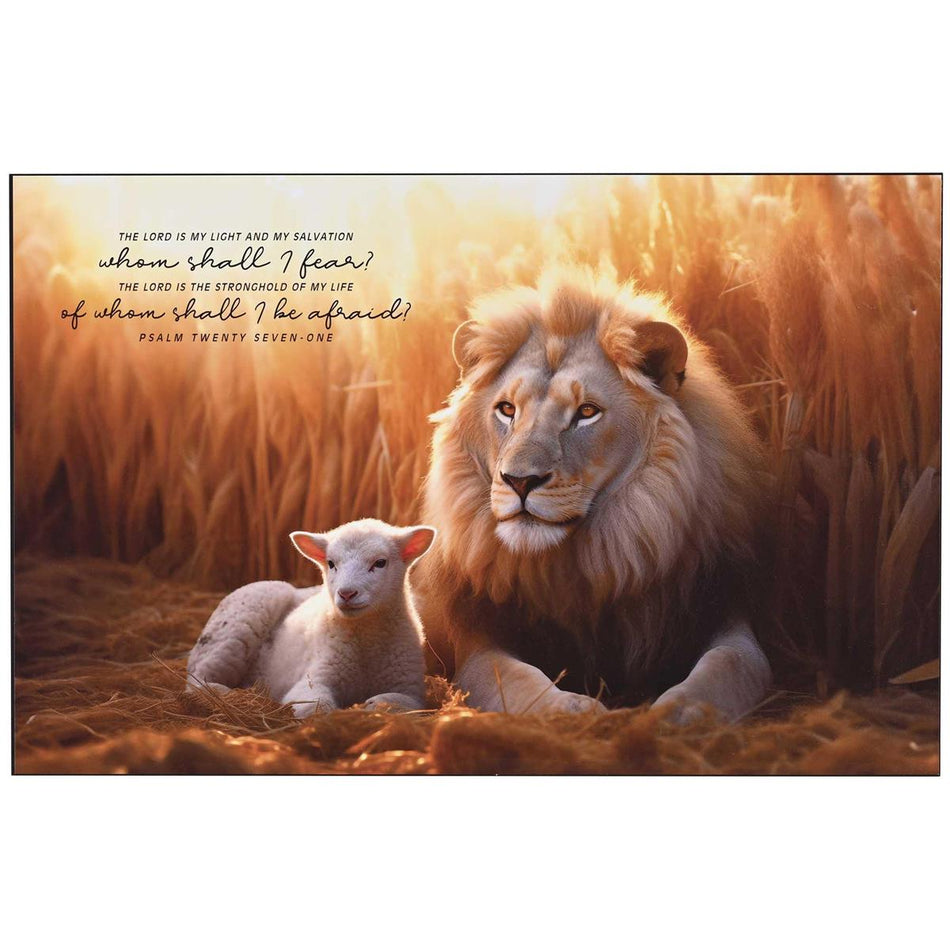 Wall Plaque Lion And The Lamb by Dicksons, product view 2