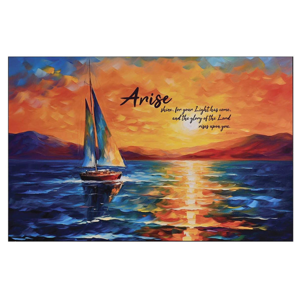 Wall Plaque Arise Shine Isaiah 60:1 by Dicksons, product view 2