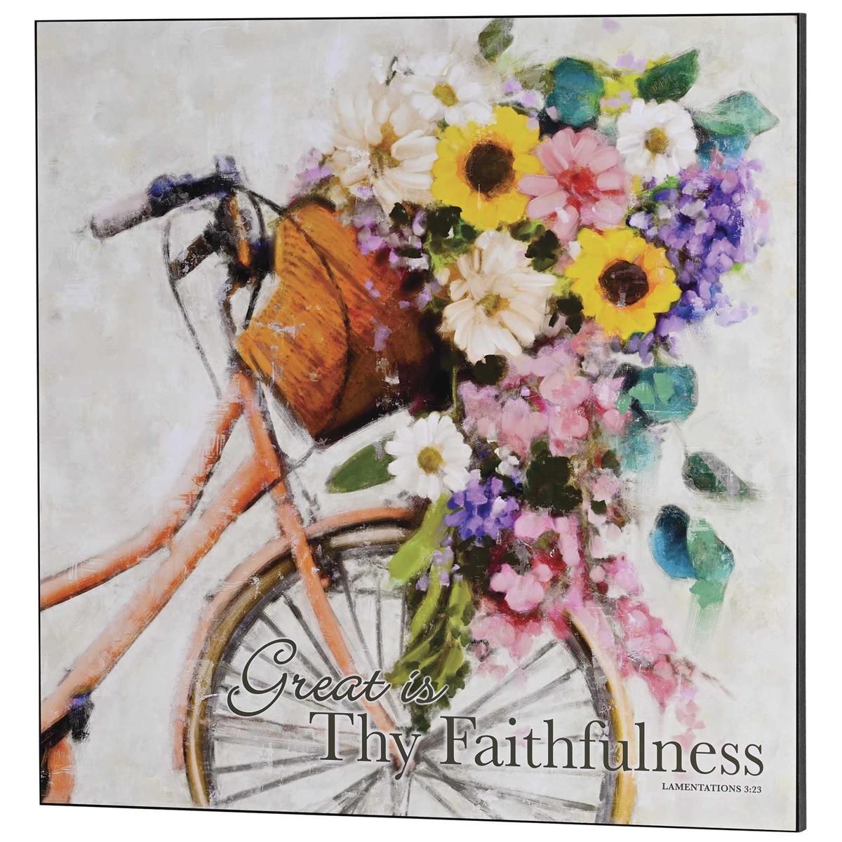 Wall Plaque Thy Faithfulness 20x20 by Dicksons