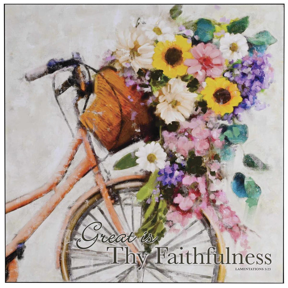 Wall Plaque Thy Faithfulness 20x20 by Dicksons, product view 2