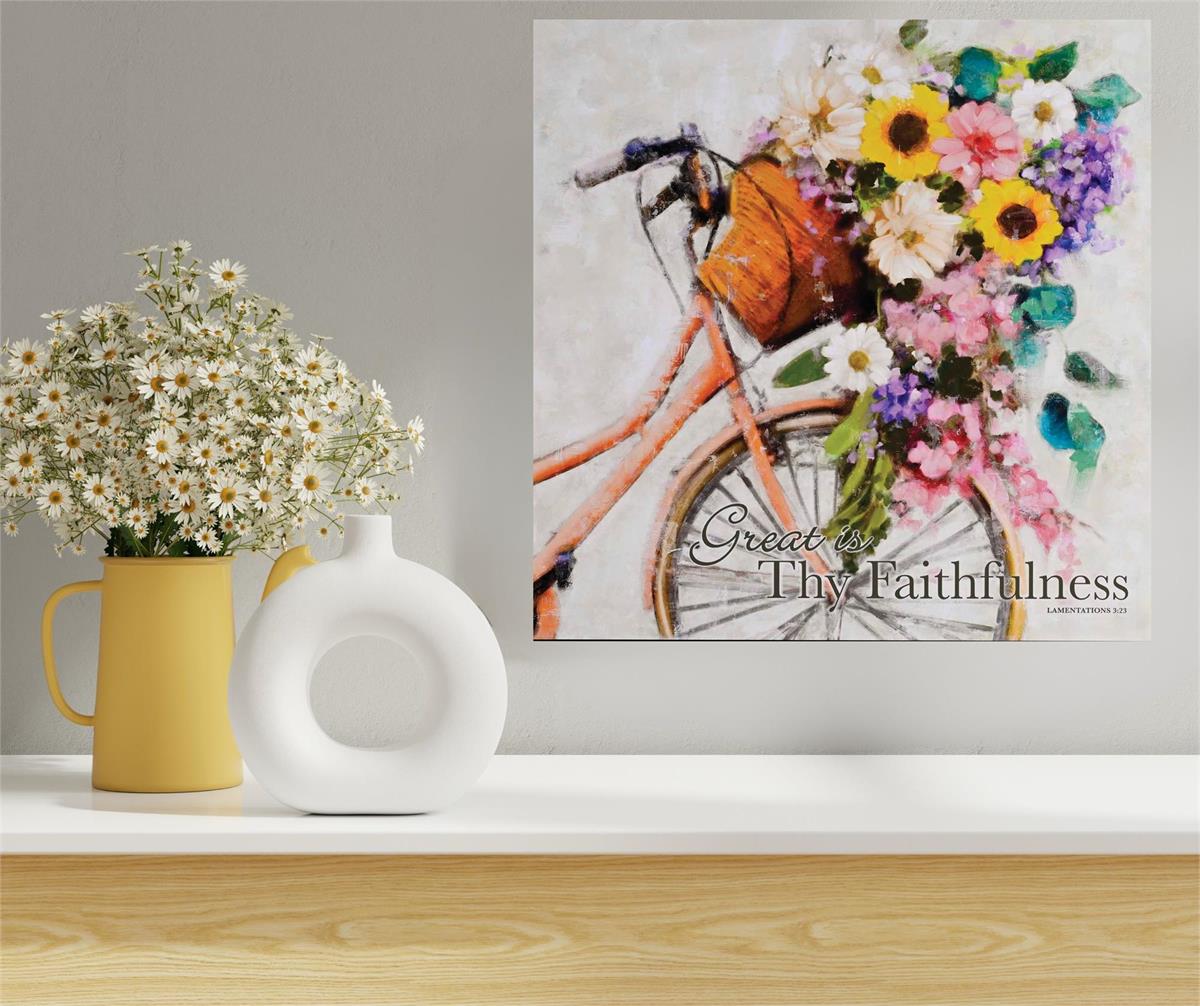 Wall Plaque Thy Faithfulness 20x20 by Dicksons, product view 4