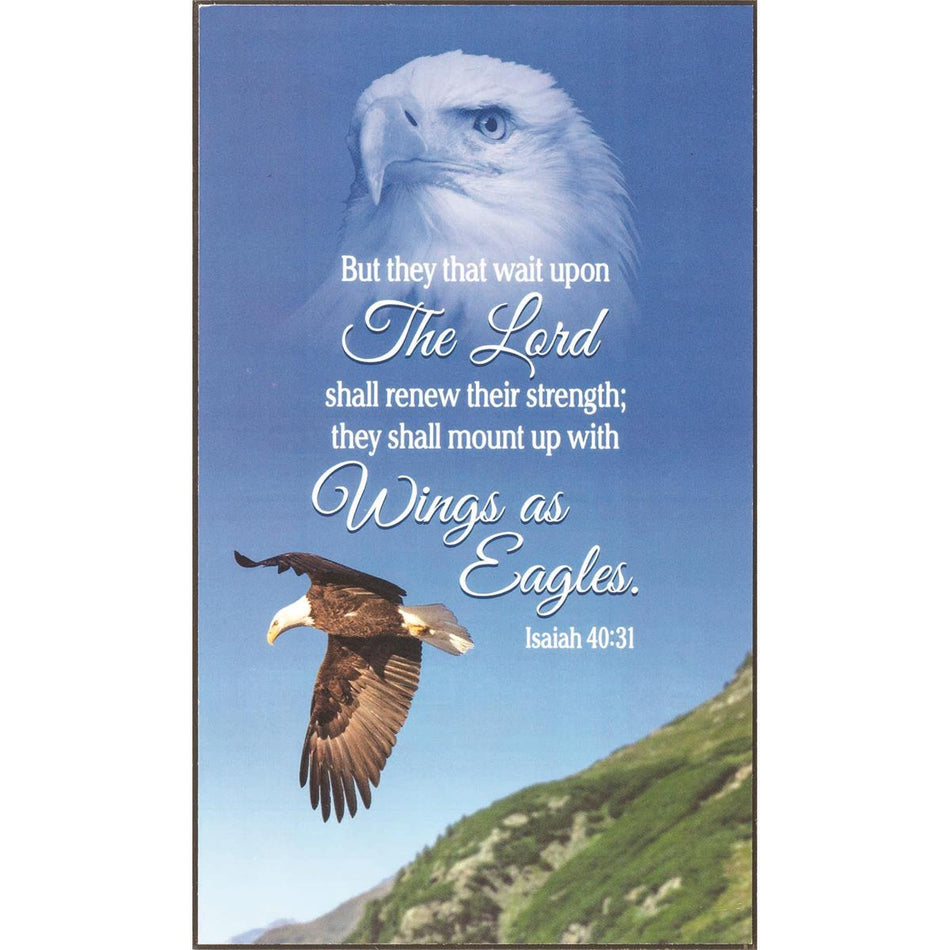 Wall Plaque Eagle Isaiah 40:31 MDF 6x10 by Dicksons